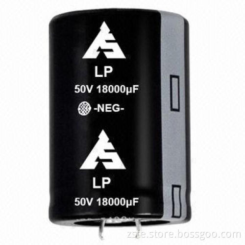 Snap-in Aluminum Electrolytic Capacitor with Large Capacitance, LP, 50V, 18000uf, 2000h
